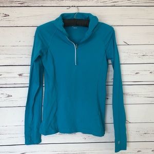 🖤Sold🖤Forever 21 active blue long sleeve half zi